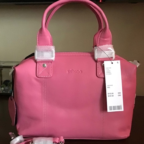 NWT Urban Outfitters Nunoo Small Bobby Silky Shoulder Bag Rose - Picture 8 of 9